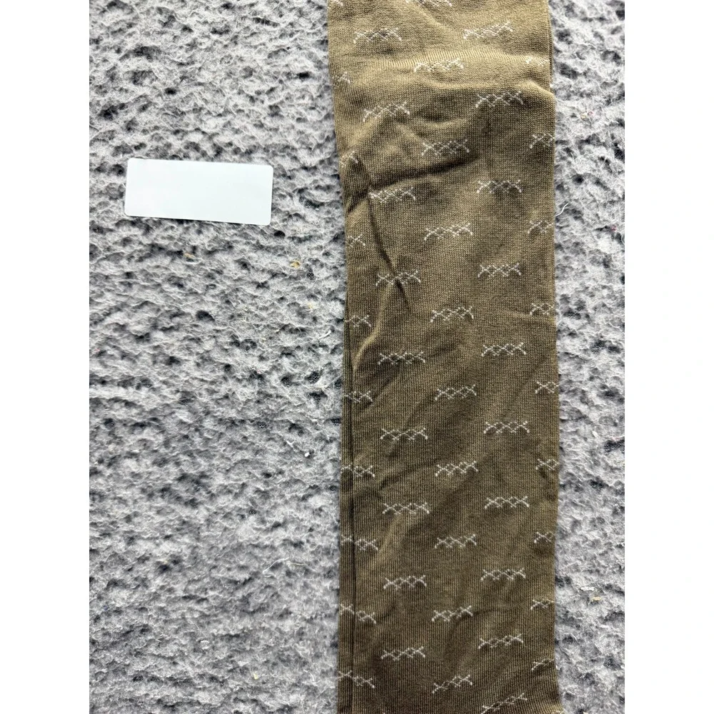 NWT Ermenegildo Zegna Iconic Triple X Knee Socks Bronze One Size Unisex